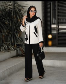 تصویر کت گلدوزی پروانه 