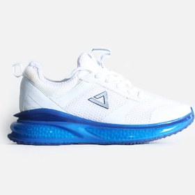تصویر کفش کتانی زنانه سفید زیره آبی PEAK Women's Sneakers مدل 3098 