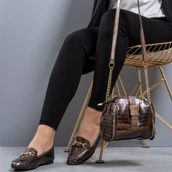 تصویر ست كيف و كفش دخترانه رنگ دودي مدلSaylor 