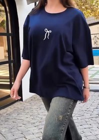 تصویر تیشرت باکسی پاپیون 