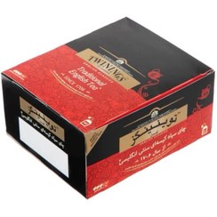 تصویر چای سیاه کیسه ای تویینینگز سنتی انگلیسی بسته (50 عدد) 