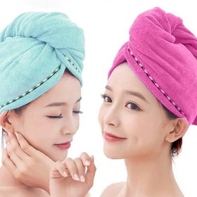 تصویر حوله سر جادویی مدل Magic Dry (2 عددی) 