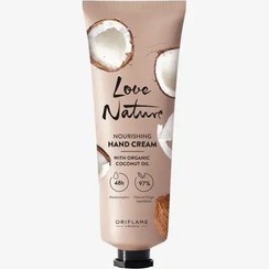 تصویر کرم دست تغذیه کننده با روغن نارگیل Nourishing Hand Cream with Organic Coconut Oil