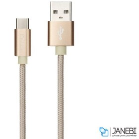 تصویر کابل شارژ و انتقال داده تایپ سی پرووان ProOne Mental Type-C Cable 1m 