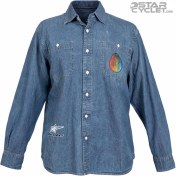 تصویر پیراهن جین موتورسواری EDDIE BAUER مدل BLUE YAMAHA 