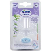 تصویر پستانک ارتودنسی دربدار سفید چاپ ‌دار وی ‌کر مدل پروانه ‌ای کد P126 سایز 3 