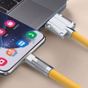 تصویر کابل شارژ موکسوم تایپ سی 120 وات سیلیکونی 6 آمپر 