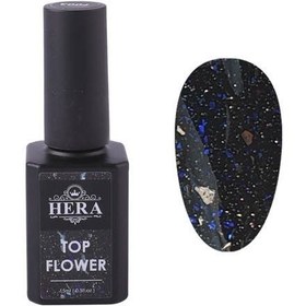 تصویر تاپ ژل گلیتری هرا 15 میل F003 