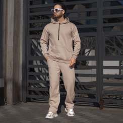 تصویر ست هودی و شلوار دورس مردانه کد 24386 Men's hoodie pants set