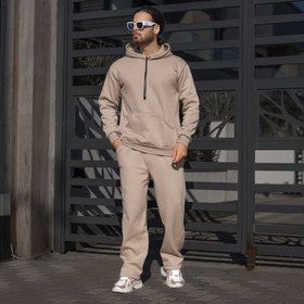 تصویر ست هودی و شلوار دورس مردانه کد 24386 Men's hoodie pants set