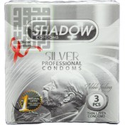 تصویر کاندوم نقره ای نازک و تاخیری 3تایی شادو ا Shadow Silver Professional Condom 3pcs Shadow Silver Professional Condom 3pcs