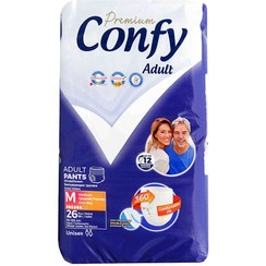 تصویر پوشک بزرگسال پریمیوم شورتی ام 26 26 عددی ـ کانفی 