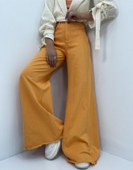 تصویر شلوار کتان تابستانی زنانه مدل شافل خنک و راحت 