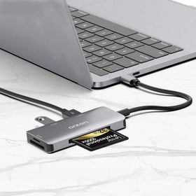 تصویر هاب TYPE-Cاونتن مدل Typec to USB3.0*2+SD/TF+CF card Reader OTN-91182 