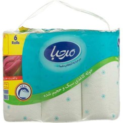 تصویر دستمال حوله کاغذی سه لایه مرحبا Marhaba مدل Point To Point بسته 6 عددی 