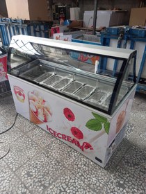 تصویر تاپینگ بستنی ۶ لگنه فریزر ۴۰۰ لیتری 