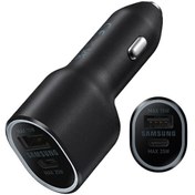 تصویر شارژر فندکی اصلی سامسونگ Samsung EP-L4020 Car Charger Duo توان 25 وات 