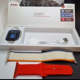 تصویر ساعت هوشمند اپل واچ سری 8 اولترا سایز 45 mm مدل hk9 pro plus دارای 2 بند اصلی 