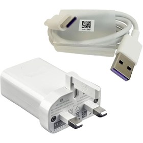 تصویر کابل و شارژر سوپر فست 22.5 وات آنر Huawei honor x7 