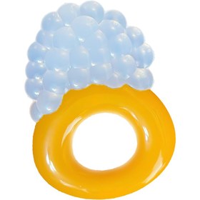 تصویر دندانگیر دسته دار سر سیلیکونی طرح انگور 5+ماه روکو Rovco Rovco silicone teether with grape design 5+ code: RK3340/1