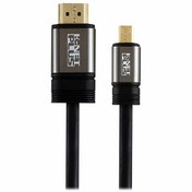 تصویر کابل تبدیل HDMI به Micro HDMI کی نت پلاس KP-HC172 ا K-NET PLUS KP-HC172 1.8m HDMI to Micro HDMI Cable K-NET PLUS KP-HC172 1.8m HDMI to Micro HDMI Cable