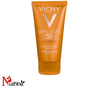 تصویر ضد آفتاب ویشی سری Ideal Soleil حجم 50 میلی لیتر مدل Dry Touch Vichy Dry Touch Ideal Soleil spf50 Sunscreen Fluid 50ml