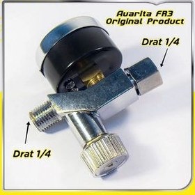 تصویر شیر تنظیم باد آئوریتا مدل گیج دار عقربه ای کد FR3 