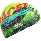 تصویر کلاه شنای Silicone Bone Racer HQ تک سایز سبز زنانه | Mad Wave M0554 10 0 00W 