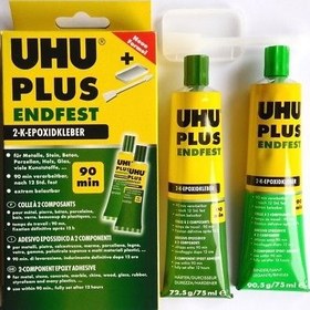 تصویر چسب دوقلو اهو 90 دقیقه UHU PLUS ENDFEST چسب دوقلو اهو 90 دقیقه UHU PLUS ENDFEST