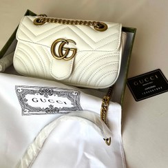 تصویر کیف گوچی ( Gucci Marmont white bag) 