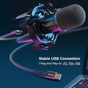 تصویر میکروفون Fifine K651 Amplirocket FIFINE K651 USB Gaming Microphone,