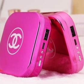 تصویر پاوربانک 2800 میلی آمپر آینه ای طرح چنل Chanel Mirror Powerbank Chanel 2800 mAh Mirror Powerbank