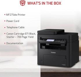 تصویر پرینتر چندکاره لیزری کانن مدل i-SENSYS MF275dw Canon i-SENSYS MF275dw Laser Printer