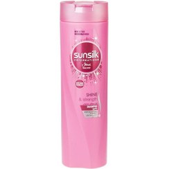 تصویر شامپو برای موهای معمولی Sunsilk Glowing shine and strength