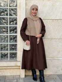 تصویر ست جلیقه و پیراهن مایا خزان 