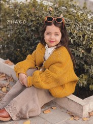 تصویر ژاکت جانا رنگ خردلی - سایز 