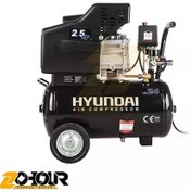 تصویر کمپرسور هوا 25 لیتری هیوندای مدل HYUNDAI AC-2425 