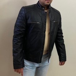 تصویر کاپشن مردانه چرم اورجینال برند mavi Mavi brand original leather men's jacket