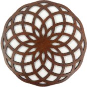 تصویر زیر لیوانی طرح اسلیمی گرد 6 عددی همراه با پایه کد U132 