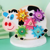 تصویر پایه اشکال(مونته سوری) چرخ دنده گاو چوبی 