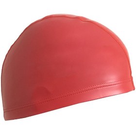 تصویر کلاه شنا مدل PU - آبی متالیک 