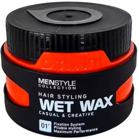 تصویر واکس مو استونت Wet Wax 01 حالت دهنده قوی مو حجم 150 میل 