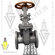 تصویر کد:1011 شیرفلکه کشویی 6 اینچ کلاس 150 فولاد ریخته گری GATE VALVE 6" #150 WCB A216