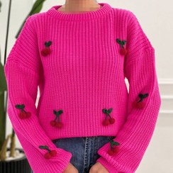 تصویر بلوز بافت آلبالو وارداتی bloesb