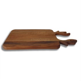 تصویر قیمت و خرید تخته گوشت چوبی طرح شاخ گوزن مدل T0125 - چوبی سرا 