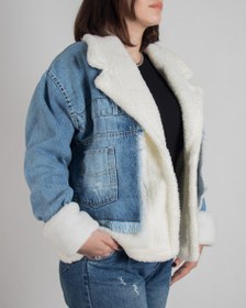 تصویر کت جین زنانه کوتاه 