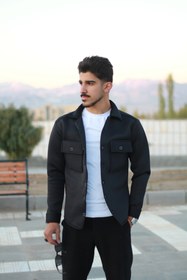 تصویر کت نئوپرن کلاسیک مینمیال مردانه Minmial classic neoprene jacket for men