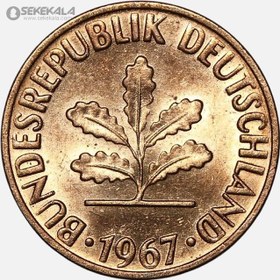 تصویر سکه 2 فنیگ آلمان 1967 (UNC) 
