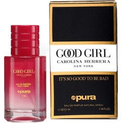 تصویر ادوپرفیوم مینیاتوری زنانه پورا مدل Good GIRL حجم 35 میل 