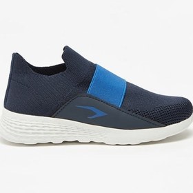 تصویر کفش ورزشی پسرانه با طراحی بافت‌دار و بدون بند برند dash Boys Textured Slip-On Sports Shoes